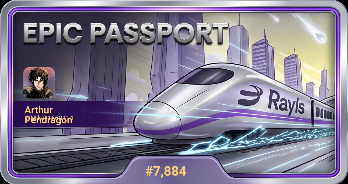 Mikey1660114's tweet photo. The Rayls manifesto just went live. The early passports are disappearing fast! Get yours before the train leaves the station.

#7,884! 

 https://t.co/ZRFnrsbWWj https://t.co/0DYcOKP5jG