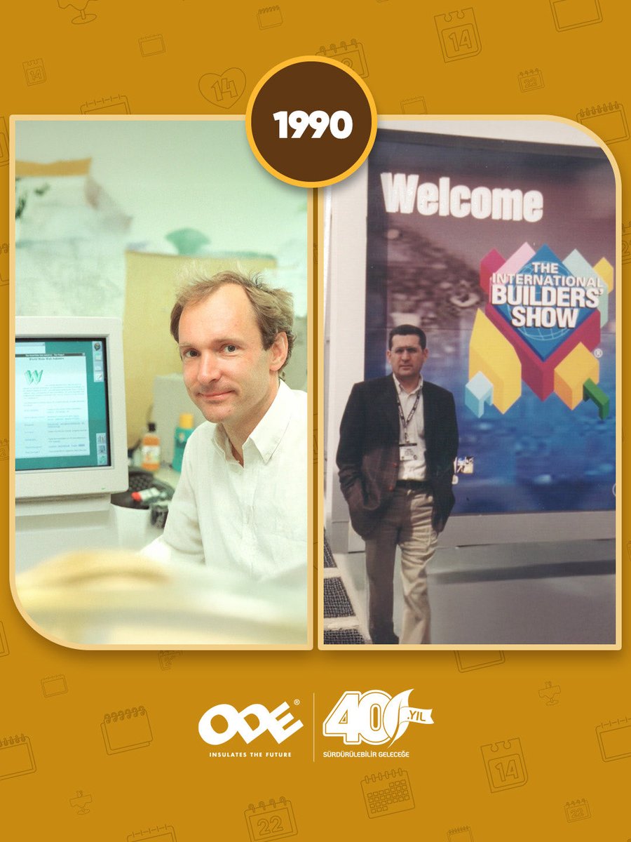 Tim Berners-Lee, World Wide Web’in (WWW) temelini oluşturan teknolojileri geliştirdi ve böylece internetin yaygınlaşmasının ve modern web’in doğuşunun yolu açıldı.

Dünya dijital bir çağa adım atarken, biz de sınırlarımızı genişlettik — ODE ithalatla dünyaya açıldı.

#ODEYalıtım