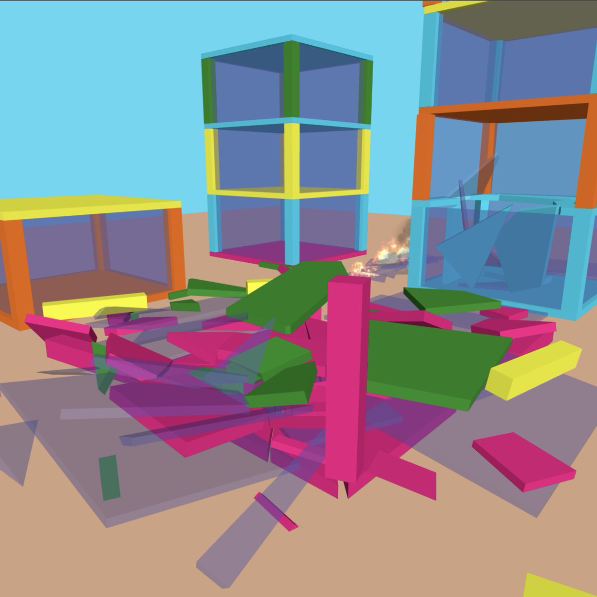 barcinski's tweet image. Just Launched!
Destroy Everything is online and free to play at:
barcinski.nl/destroy/
#mobile #game #webgame #threejs #javascript #free #clicker #fps