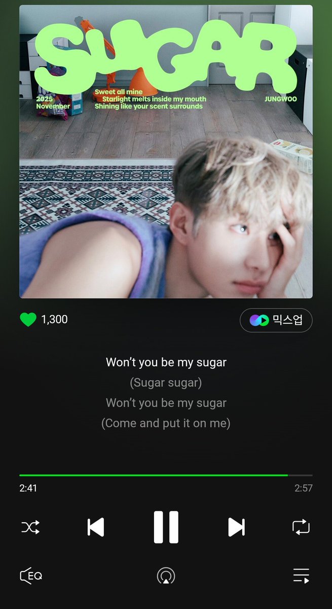 sectheso's tweet image. 🐶♡

SWEET ALL MINE
STARLIGHT MELTS INSIDE MY MOUTH
SHINING LIKE YOUR SCENT SURROUNDS

♡ WON'T YOU BE MY SUGAR ♡