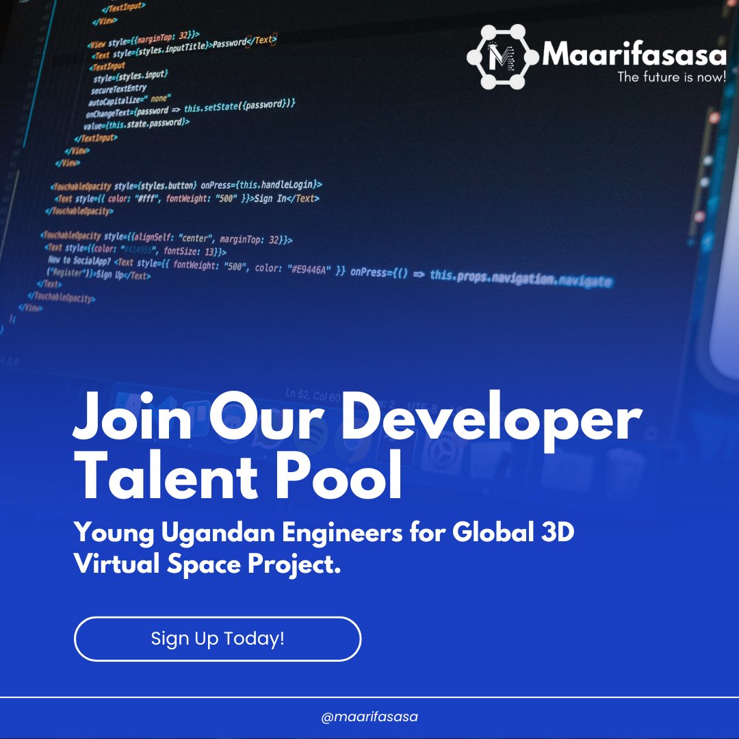 maarifasasa's tweet image. Ugandan React Native, Flutter &amp;amp; Unity Developers: Global 3D Project Needs You NOW

We need 3-6 motivated developers skilled in:

1️⃣React Native
2️⃣Flutter
3️⃣Unity Game Development

Sign Up Here ➡️ form.maarifasasa.com/3dev