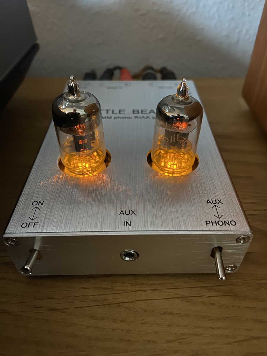 Preamp tubes are glowing