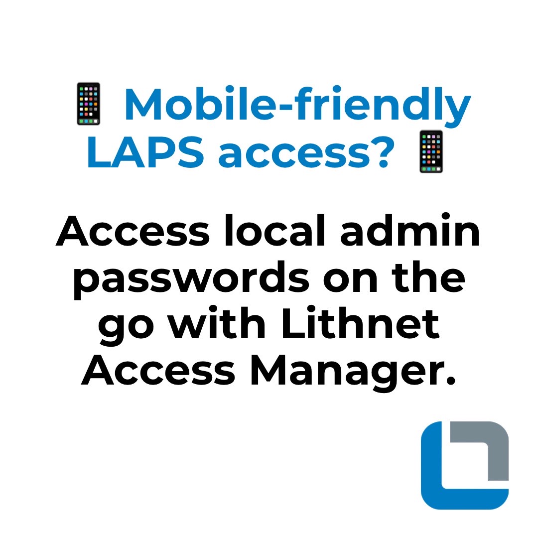 lithnet_io's tweet image. No need for custom software. Access local admin passwords with just a simple, mobile-friendly web interface. Find out more &amp;gt; lithnet.io/products/acces…
#Lithnet #AccessManager #RapidLAPS #LAPS #IT #Security #Passwordless