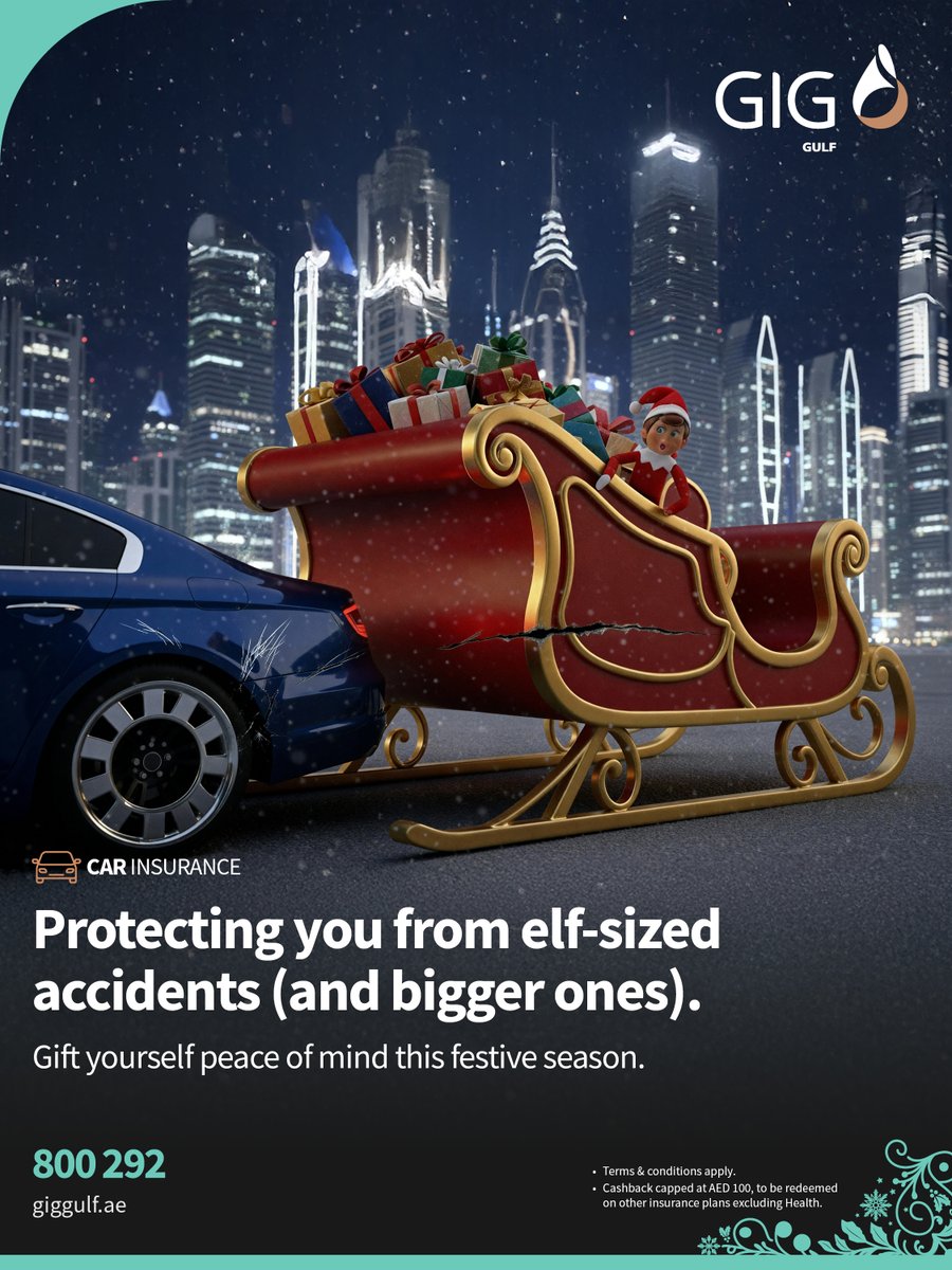 giggulf's tweet image. Big or small, every bump is covered. Get peace of mind this festive season with reliable car insurance. 
Call 800 292 or visit our site.

#GIGGulf #CarInsurance #StayProtected #OnTheRoad

giggulf.ae/en/personal/pr…