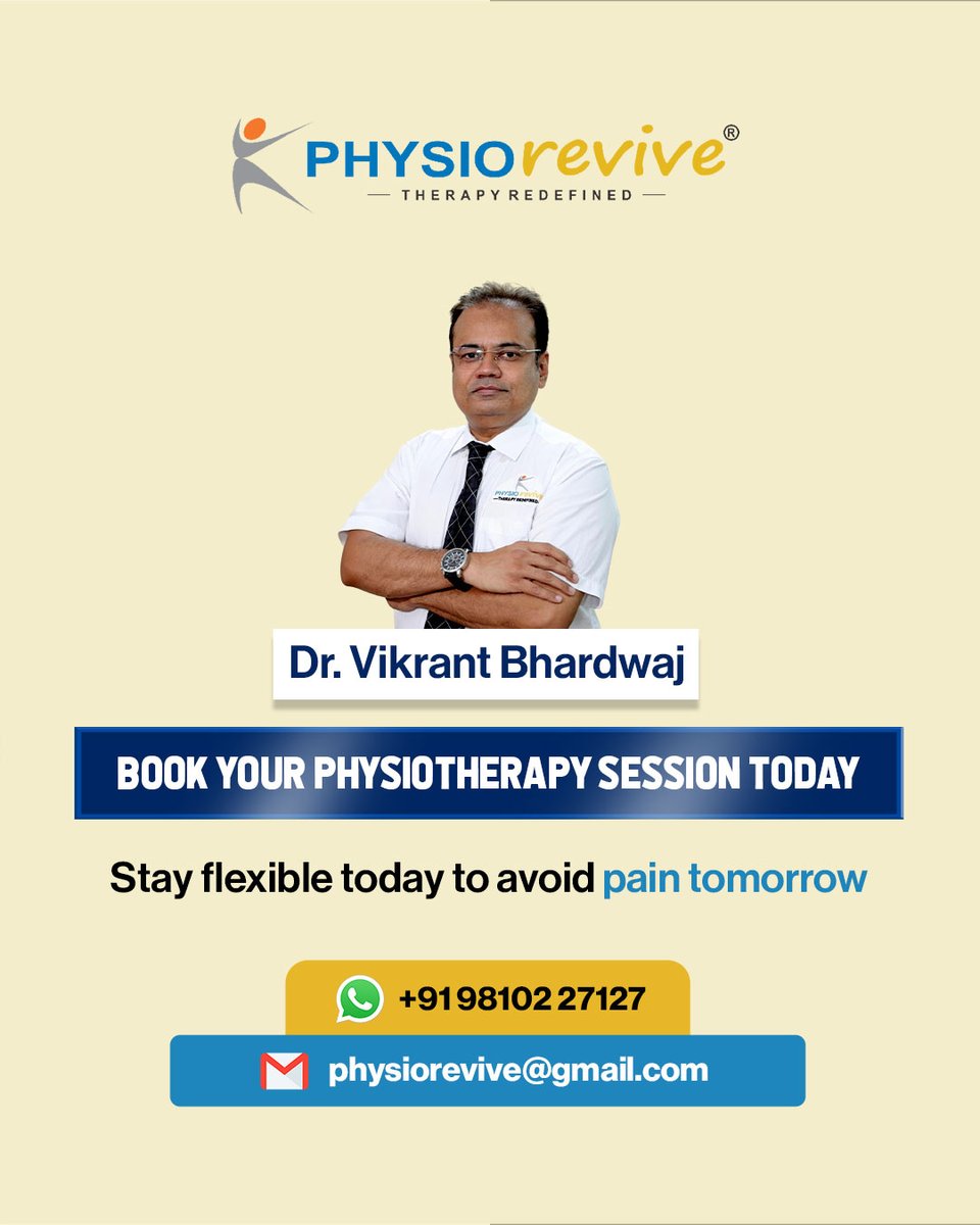 physiorevive's tweet image. Your posture affects everything. Physiotherapy helps you correct it the right way.

Book a physiotherapy consultation today.

[physiotherapy, Body Pain, Fitness, Healthy lifestyle]
#physiorevive #backpain #health #drvikrant