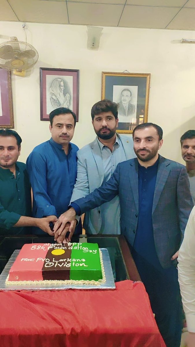 Celebrated 58th PPP Foundation Day at Naudero along with PYO officials. PPP marks 58th birthday and will be celebrated across Pakistan on 30 nov. Chairman PPP <a href="/BBhuttoZardari/">Bilawal Bhutto Zardari</a> will address via video link.