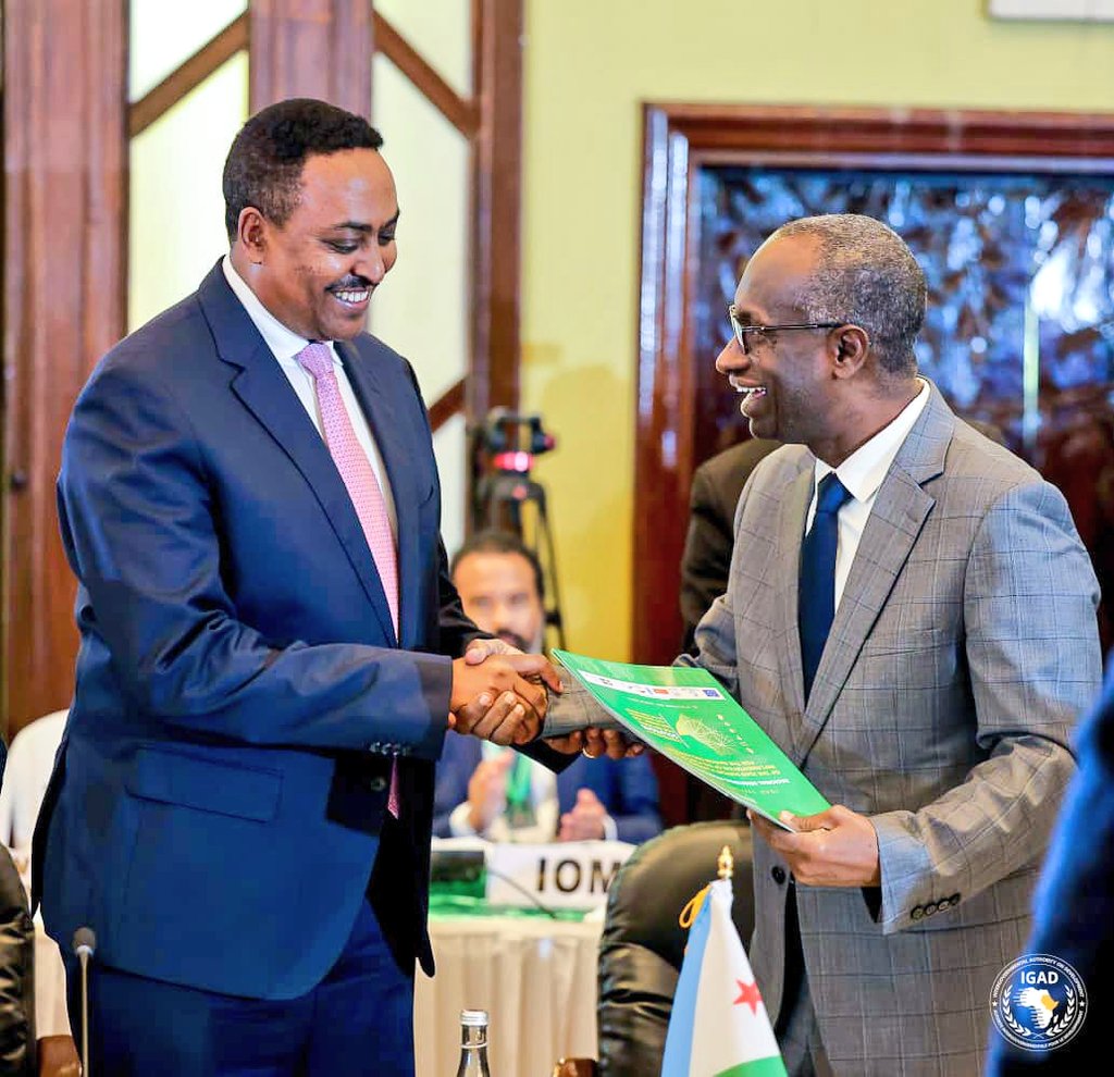 FatumaIAdan's tweet photo. "In a region where 26.3 million people live away from their homes not by choice but by circumstance, we can no longer treat mobility as an exception – it is our reality, woven into our history,economies and geography" ~ H.E. @DrWorkneh, IGAD's Executive Secretary 

I joined H.E. Dr. Workneh at the Ministerial Stock take of the IGAD Support Platform, where ministers renewed their pledge to protect refugees and host communities, scale up inclusion in essential services like education and health, and strengthen climate and early warning action.

They also called for greater international support, meaningful participation of refugees in decisions that affect them, and urgent steps toward peace and humanitarian access in Sudan.