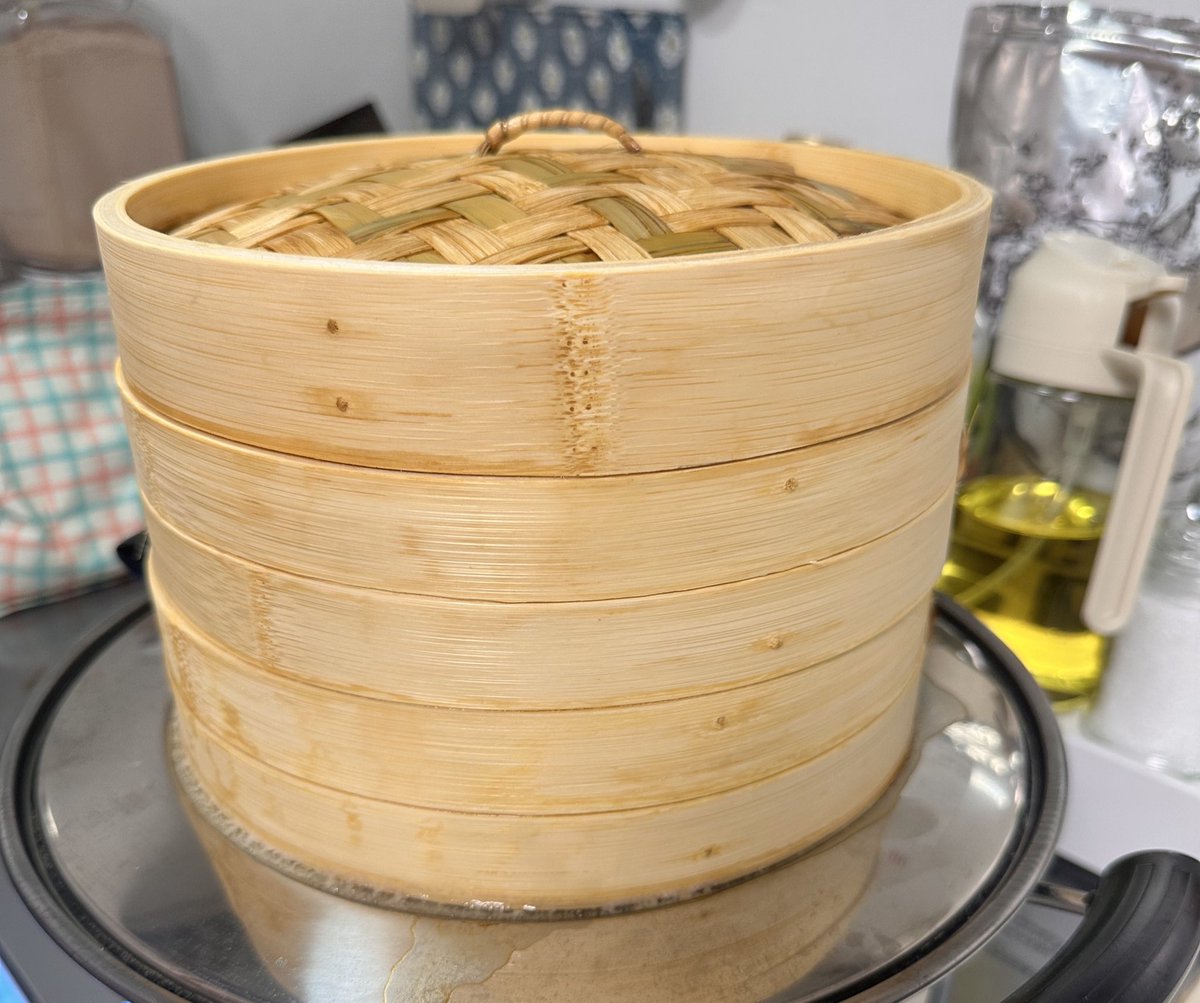 b____mr's tweet image. 蒸籠、初挑戦