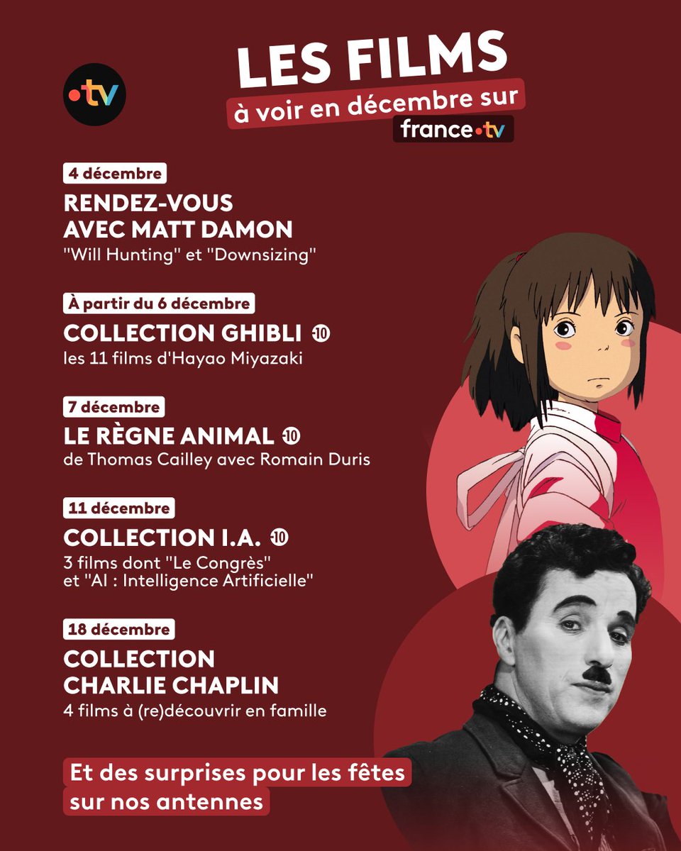 francetvcinema's tweet image. Pour décembre, voici plein de bonnes raisons d&apos;écourter vos longs repas de famille ! 🎁