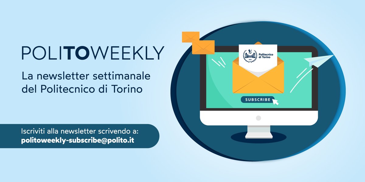 PoliTOnews's tweet image. #PoliTOweekly 
📆29 novembre - 5 dicembre

Ecco la newsletter con tutte le novità dal mondo #PoliTO: tutti gli eventi e appuntamenti scientifico-culturali, i seminari, le call e i bandi e gli articoli di approfondimento del magazine #PoliFlash 

➡️www2.polito.it/news/newslette…