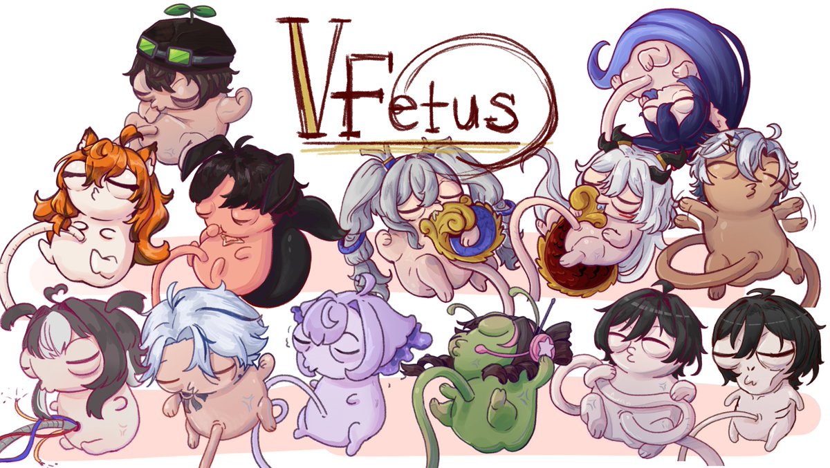 Where have I been? Heh. Been drawing fetuses. Vtubers as fetuses.

Guess you can call it V-fetus.

Who wants to join? Say me me me! 🙋🙋‍♂️🙋‍♀️