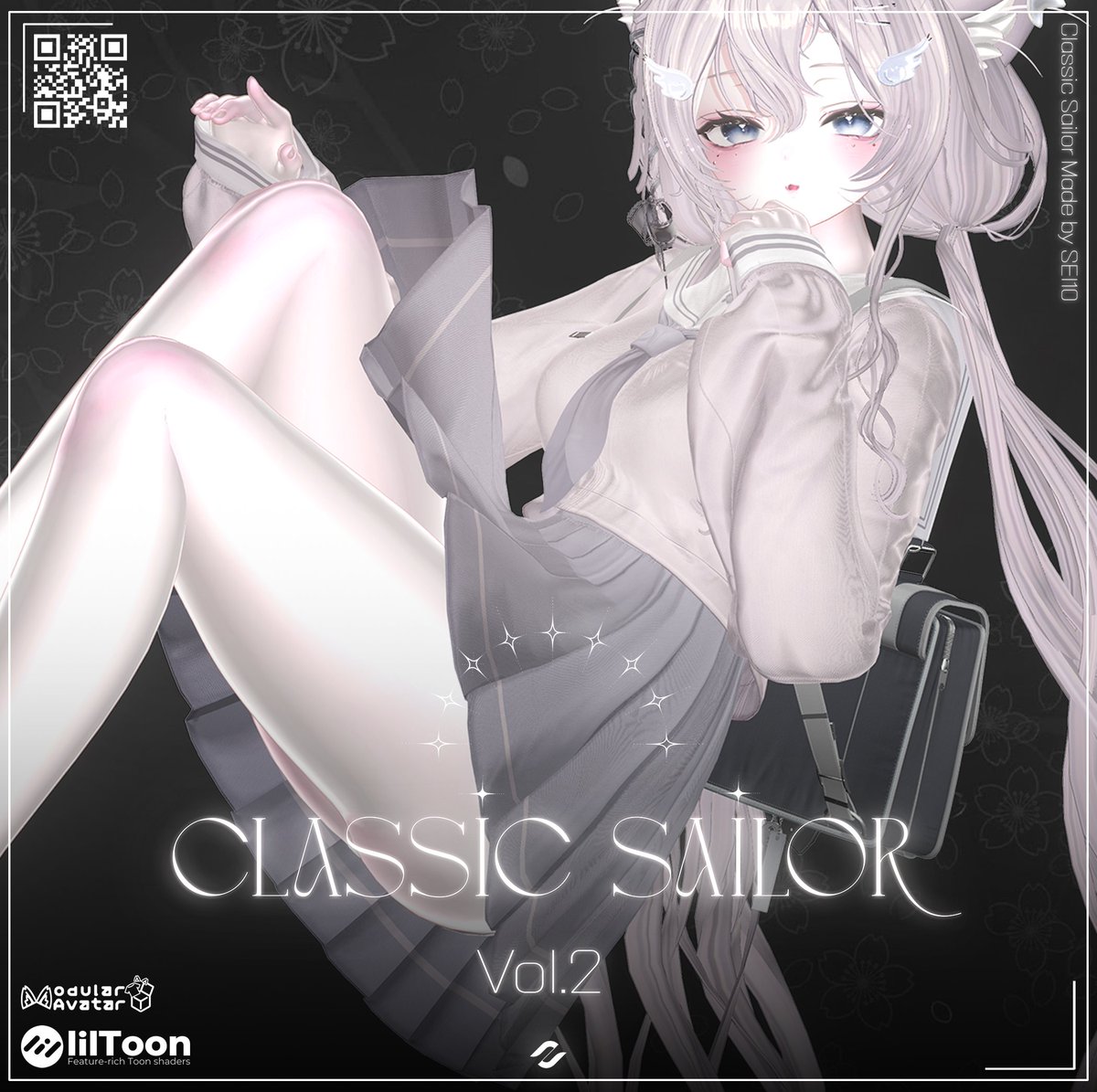 SEI10_VRC's tweet image. 新作「Classic Sailor Vol.2」リリース！ 基本のセーラー服の魅力をしっかり再現しました！✨

RT &amp;amp; FOLLOW EVENT!! ～12/12 

抽選で10名様にFull setをプレゼントします！✨

sei10.booth.pm/items/7701669 

Full=1280円 個別 =640円 

 #VRCHAT #boothPM  #BOOTH