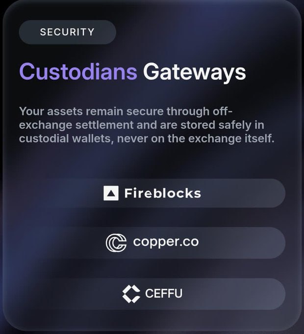 Celesweb3's tweet image. Custody and Gateway update from @aegis_im security first, not slogans

• Collateral sits with tier-one custodians: Fireblocks, Copper, CEFFU
• Off-exchange settlement by default to cut counterparty risk
• BTC and stablecoins are segregated, auditable, and never rehypothecated…
