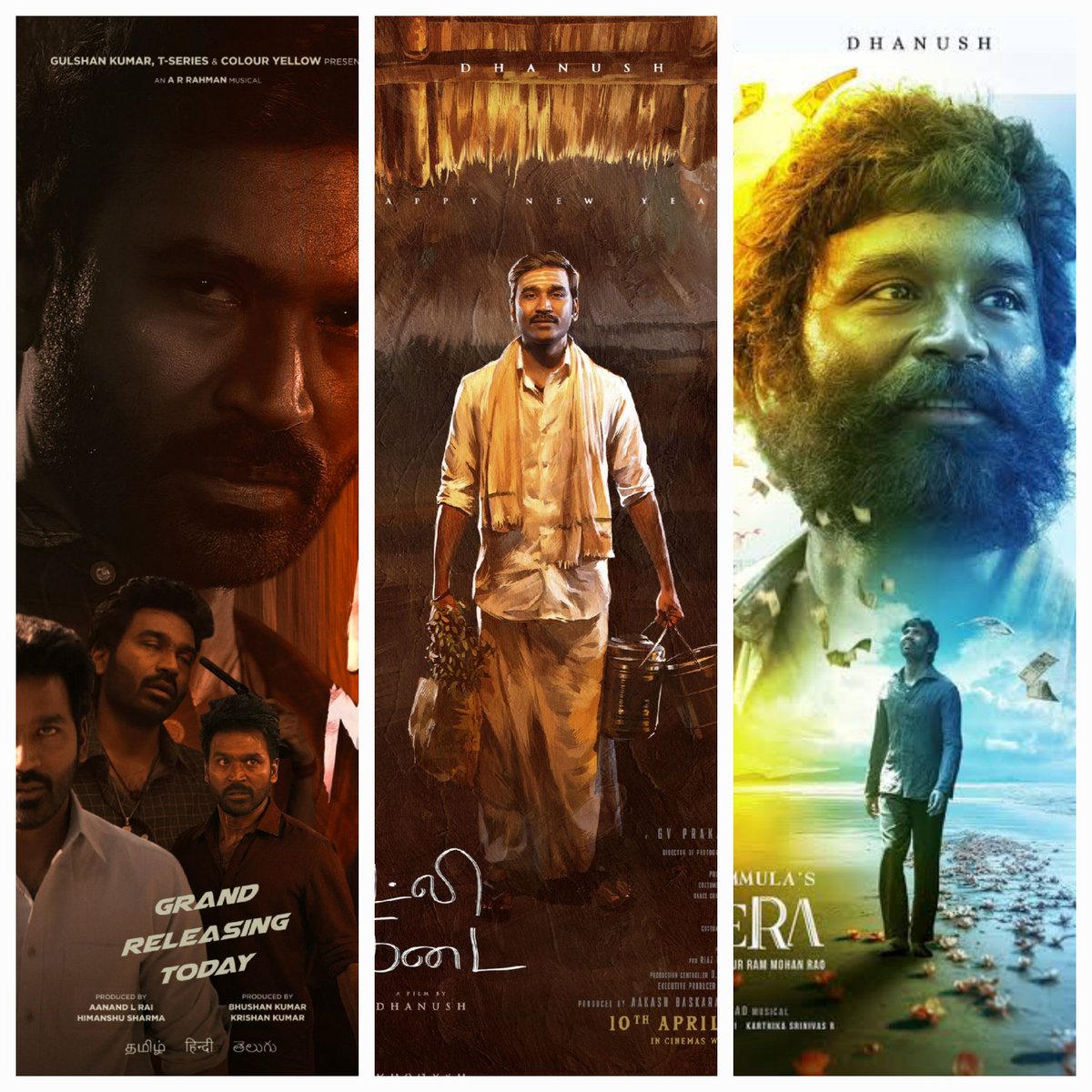rameshlaus's tweet image. Jus this year, with Blockbusters in Tamil, Telugu and Hindi @dhanushkraja has proved his Pan-India stardom 🔥 

#IdliKadai #Kuberaa #TereIshkMein