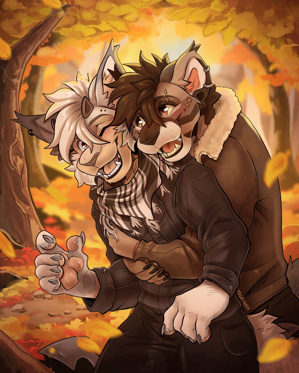 🍁Unexpected surprise in the park 🍁

Recently Finished ych ! I’m so happy how this turned out 😭