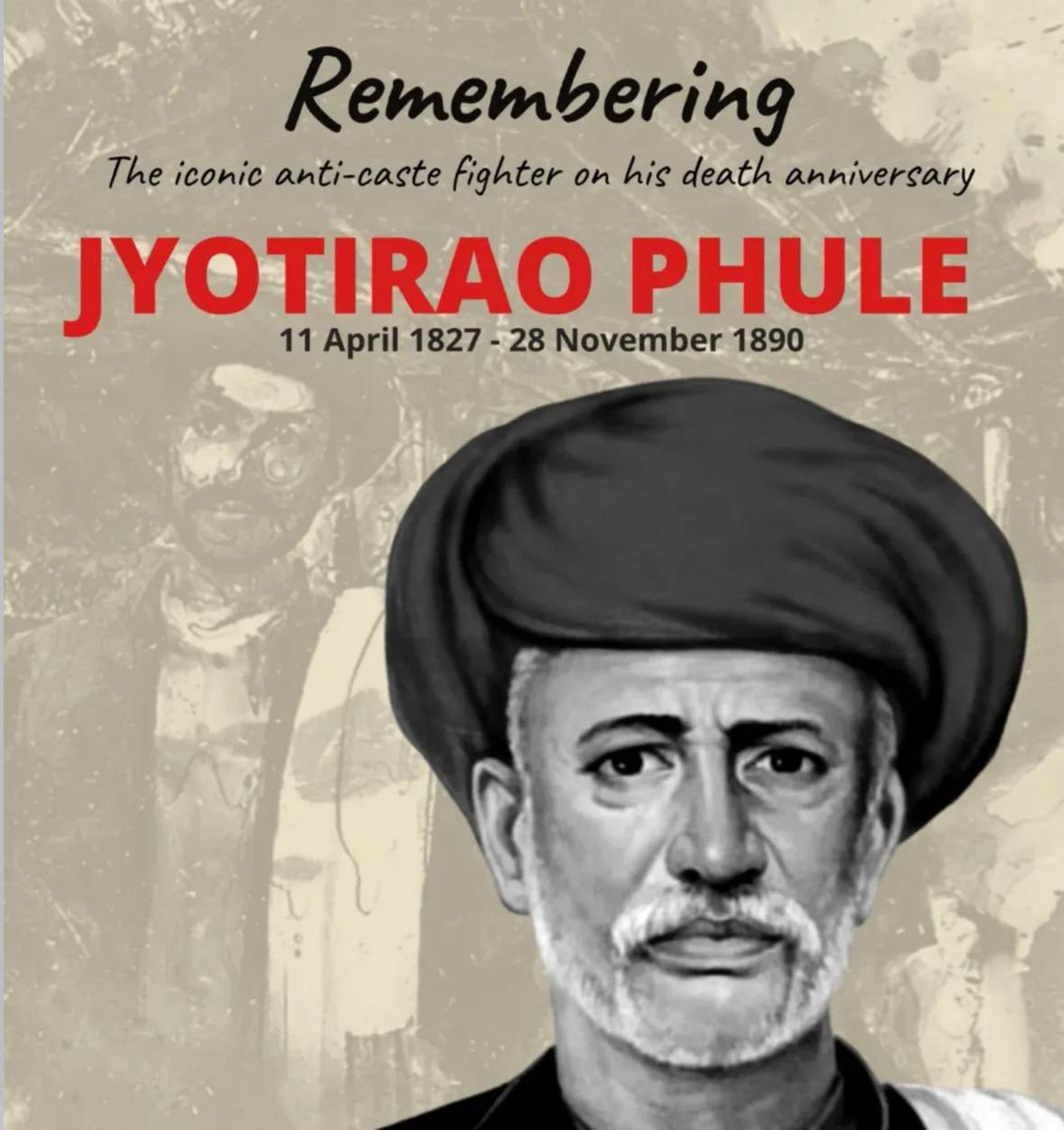 डॉ. ज्योतिराव फुले जी को नमन! शिक्षा और समानता के दीपक जलाने वाले महान समाज सुधारक। उनका संघर्ष हमें अन्याय के विरुद्ध लड़ना सिखाता है।🙏🏻