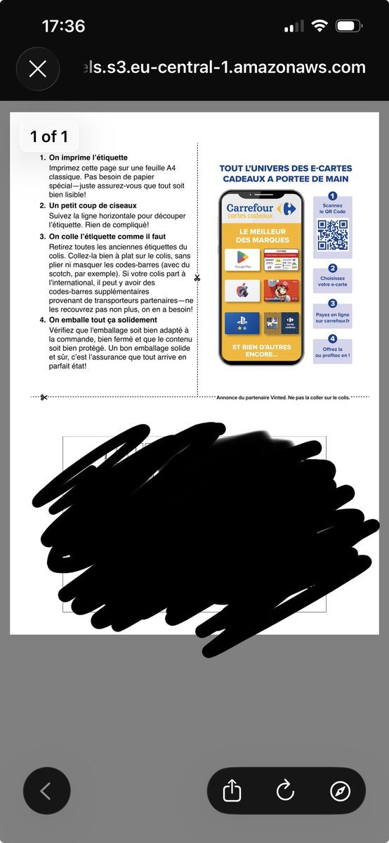 lesbiemmmm's tweet image. Le fait qu’on doit IMPRIMER des PUBS (!!!!) pour pouvoir envoyer des colis vinted maintenant ????? Pour carrefour en plus ???? La #honte à vous @vinted