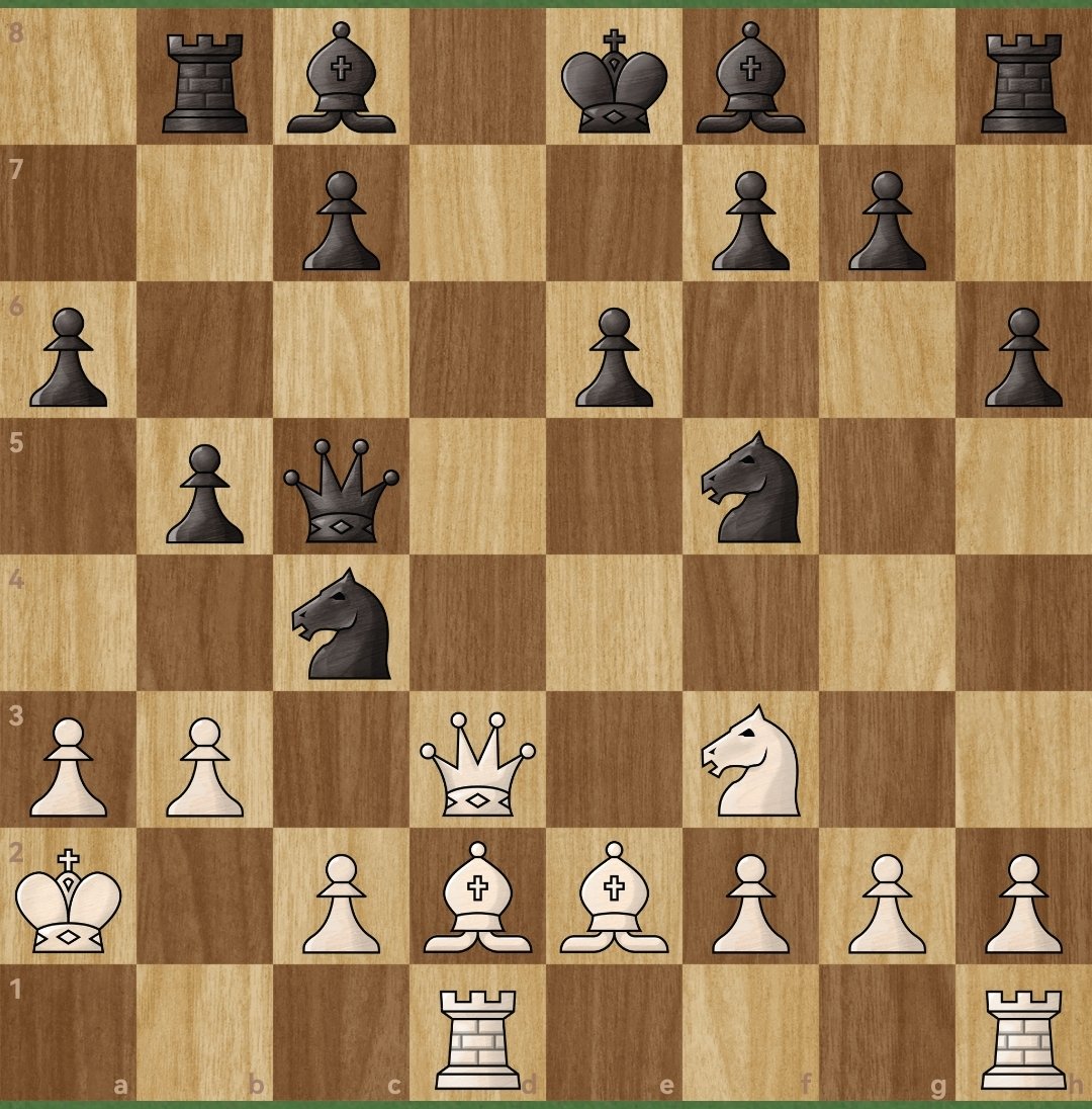 ttofcourse's tweet image. When a king is in double check, it is forced to move because there is no legal way to block or capture both attacking pieces in a single move. A player&apos;s only option is to move the king to a safe square #chessclassics