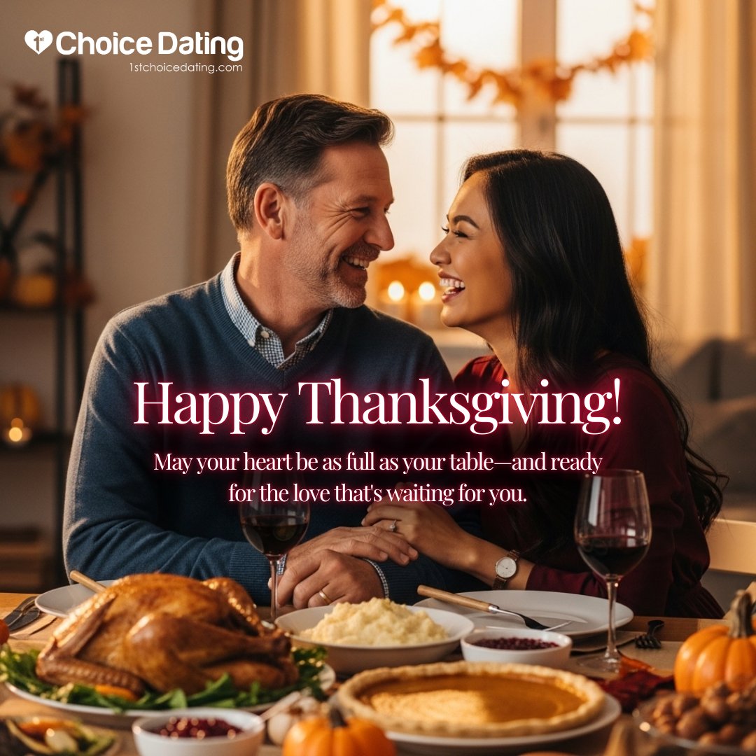 FirstChoiceDat1's tweet image. This season of gratitude, be grateful for life&apos;s blessings—and find love that makes your heart full. 💓

Your future life partner could already be waiting for you! 😍

👉 Begin your love story here. 1stchoicedating.com/go/xtw&amp;amp;path=we…

#HappyThanksgiving #matchmaking #truelove #PassportBros