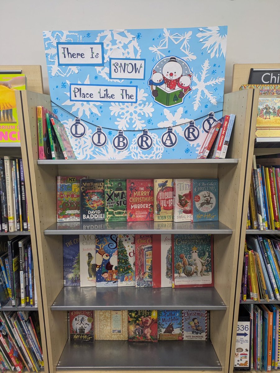 BlackheathLib's tweet image. To ring in December, we have some festive themed displays at #BlackheathLibrary with lots of cozy, wintery books! Check out a chilling mystery or a heartwarming Christmas romance to read over the holidays! 📚 @GreenwichLibs @Royal_Greenwich @Better_UK #LoveYourLibrary