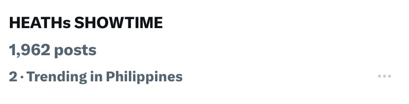 HEATHwavers's tweet image. WE ARE TRENDING!
Let&apos;s keep pushing to stay on top! 

HEATHs SHOWTIME