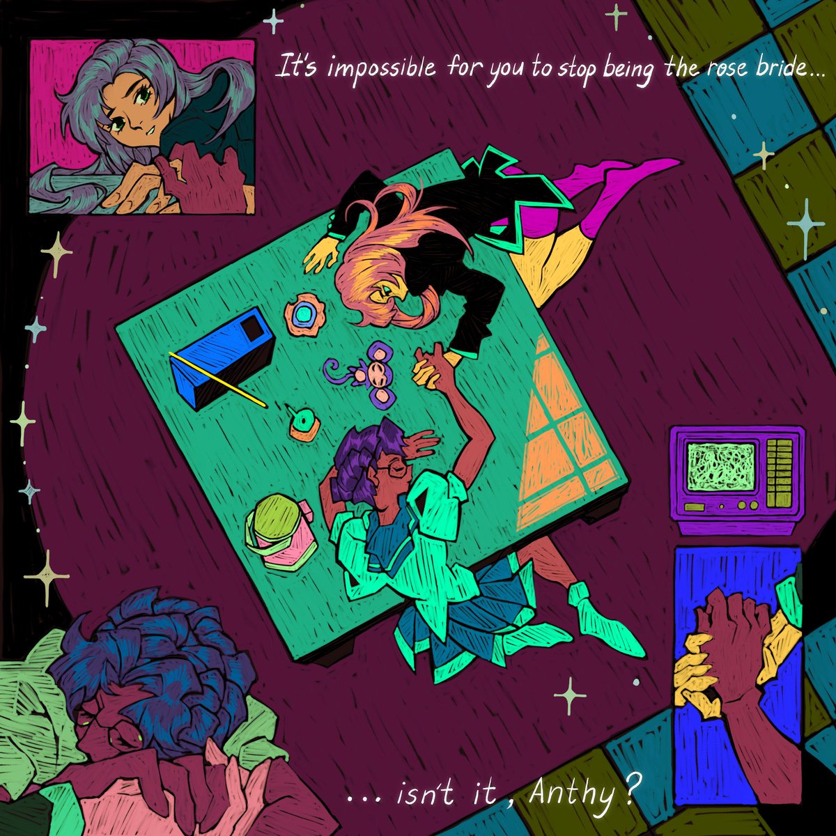 "It's impossible for you to stop being the rose bride, isn't it Anthy?"
#rgu