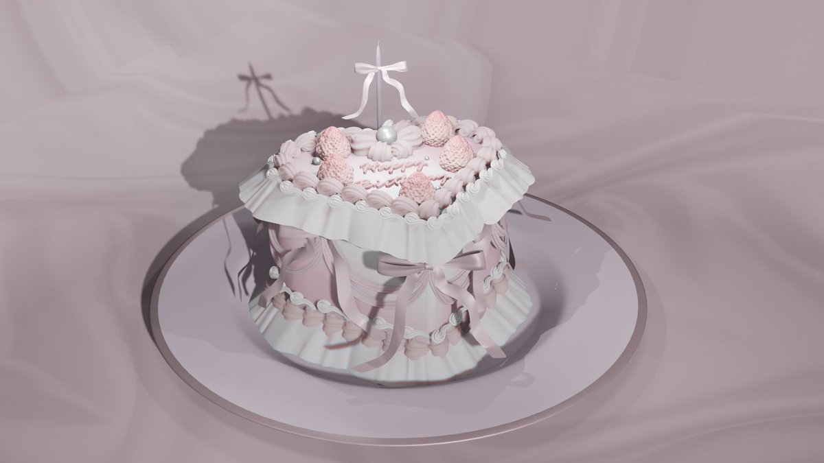 kanon_labo's tweet image. 配色案① グレイッシュなピンク🍰
だいたいできたので、配色決めに入った。
もう少しピンク感強くてもいいかも？
#blender #b3d #modeling #3dcg #kanonblenderlabo