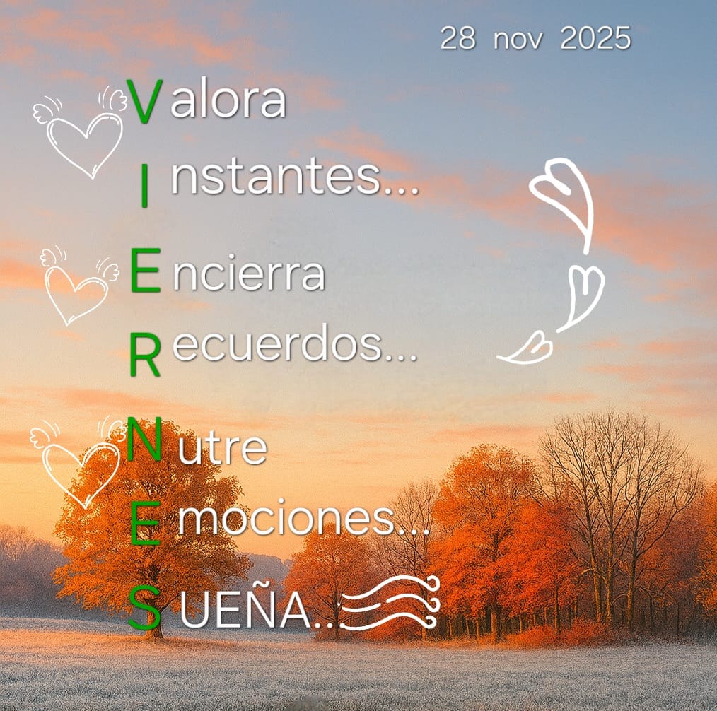 Buenos días🙏🫶💚🍁🍂gente bella vamos a por este frío viernes
Un besote amigos☕️😘🫂
🇪🇦💚💚💚🇪🇦✅️🟢❎️🇪🇦