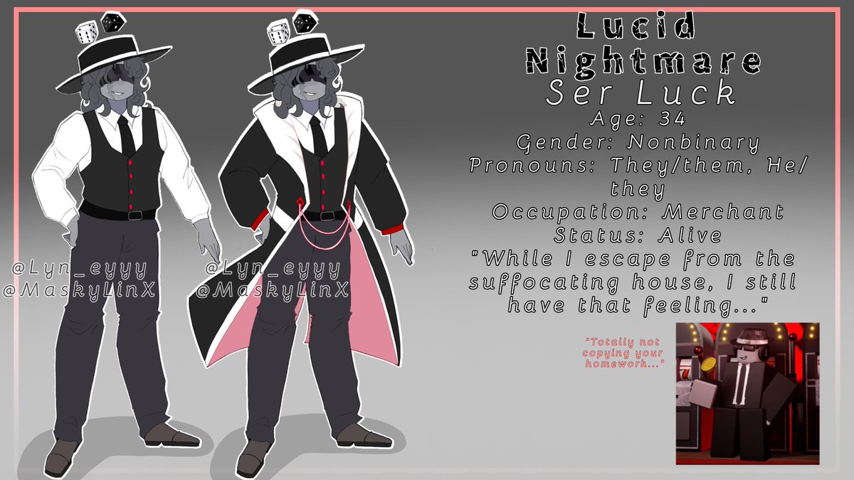 Lyn_Eyyy's tweet image. #007n7 #twotime #chance #robloxart

Reuploading this version in this account.