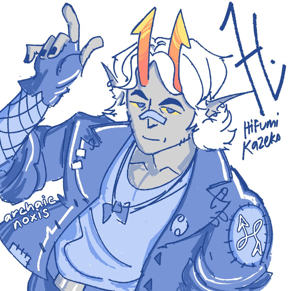 homestuck brainrot so bad it gets me drawing again

&gt; hifumi kazeko 🍃 &lt;ousianIcarus&gt;
&gt; knight of breath 🎸
&gt; prospit-sway 🌙

"-- want --- -- give a few words, hey... should i give -- a + of the hive as well? my ---t~~"

#homestuck