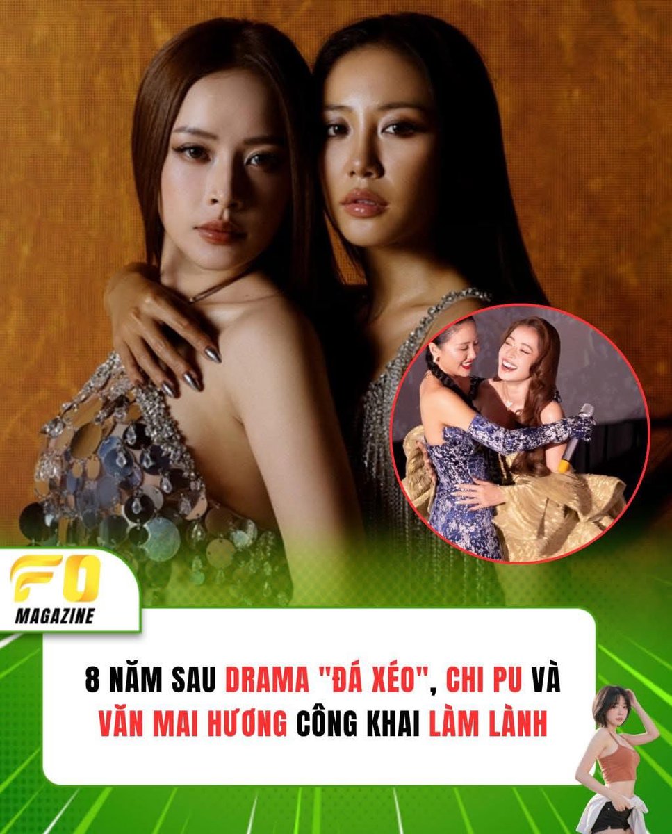 FOmagazine_88's tweet image. Chiều 17-11, ca sĩ Văn Mai Hương ra mắt đĩa đơn, MV Vườn hồng, sản phẩm âm nhạc tiếp theo nằm trong album phòng thu thứ 5 Giai nhân đang được cô thực hiện.

Vài năm trước, Văn Mai Hương từng phát ngôn thẳng thắn quanh chuyện Chi Pu làm ca sĩ

#FOmagazine #chipu