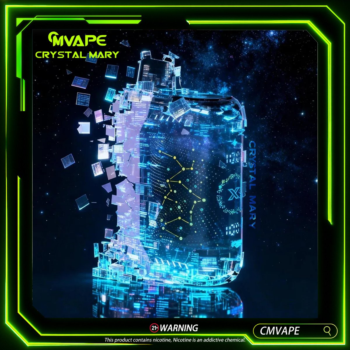 Crystalmaryvape's tweet image. Crystal Mary reimagined in digital light — bold design, stable power, and flavor that hits clean. Always unapologetically me. ✨🚀💙
#CMVAPE #CrystalMary #TechVibes #VapeLife #UnapologeticallyMe