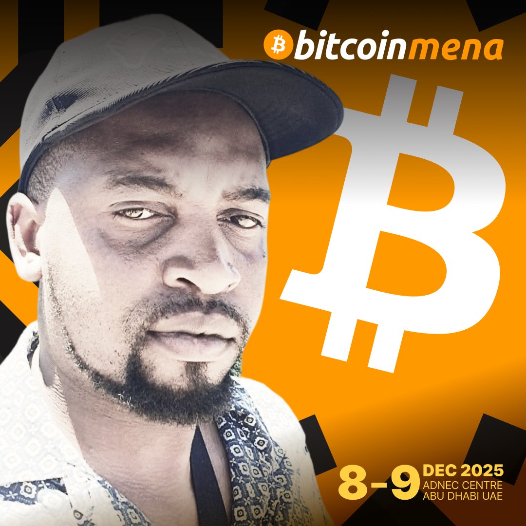 LuthandoSABTC's tweet photo. I’m excited to announce that I’ll be speaking at the @bitcoinmenaconf in Abu Dhabi on the panel “Circular Economies as the Frontlines of Bitcoin Adoption.”
Catch my session on December 9, 2025, from 12:30 pm to 1:00 pm.

Proudly representing @Bitcoinekasi — Abu Dhabi, let’s go🚀 https://t.co/k9PTG6bTHH