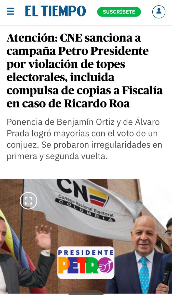 MariaFdaCabal's tweet photo. Corresponde de manera inmediata que se destituya a Gustavo Petro como lo ordena la Constitución Política artículo 109. 

La violación de topes electorales tiene esa consecuencia que se ha desconocido en la Comisión de Acusaciones. https://t.co/5RDyHagAhl