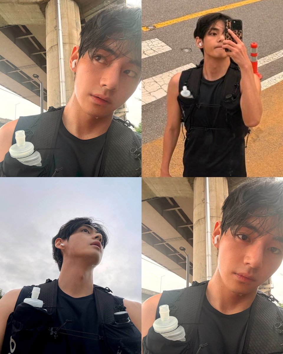 spinorbinmusic's tweet image. Kim Taehyung looks absolutely amazing in his running selfies — effortlessly handsome even mid-jog! 😍🏃‍♂️✨
#KimTaehyung #V #BTS #Taehyung #TaeVisuals #KpopKing
