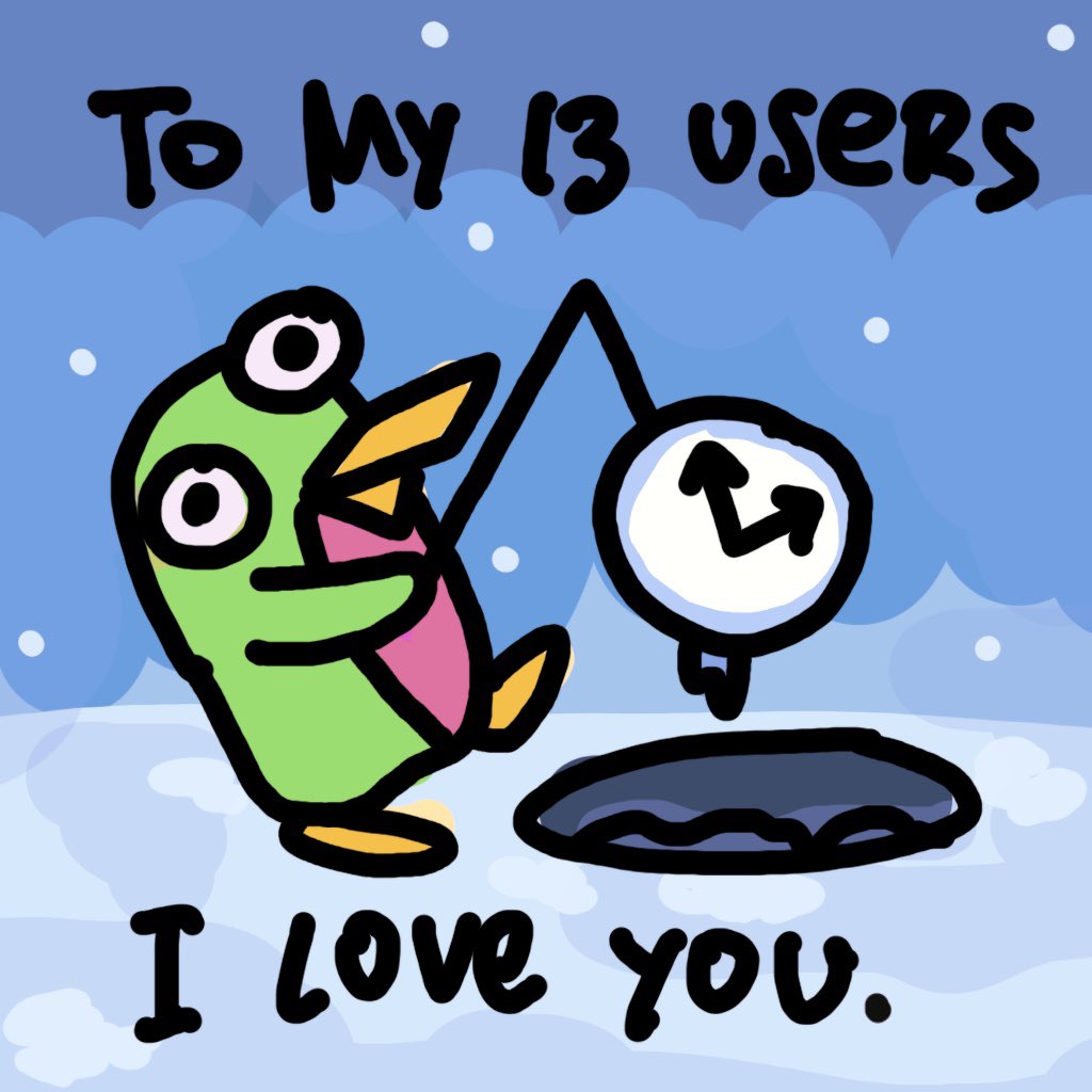 pika checked time to fish <a href="/baseapp/">Base App</a> analytics LMWOOOOOOOOO

me n my 13 users