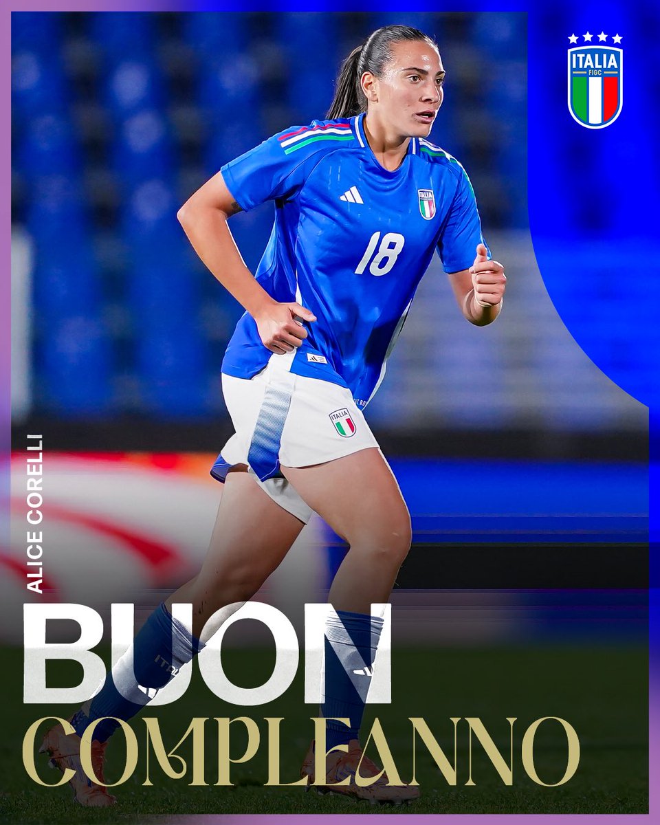 AzzurreFIGC's tweet image. Tanti auguri Alice 🎂 

#Corelli
#Nazionale 🇮🇹 #Azzurre #LeAzzurreSiamoNoi