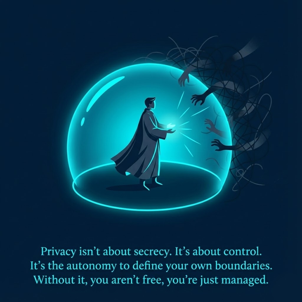 poseidoncash's tweet image. Stop falling for the "if you have nothing to hide, you have nothing to fear" trap.