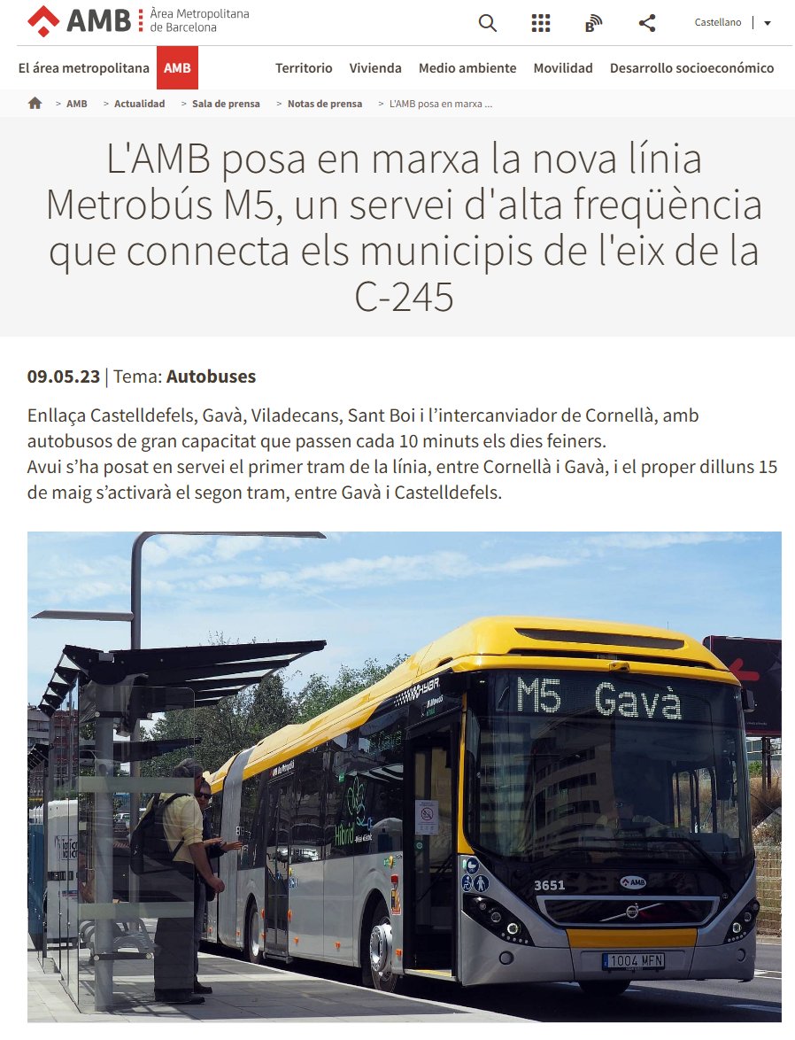 On vius diu molt de quin futur tindràs…
Aquí no és que faltin només recursos, és que sobren polítiques municipals sense visió.
Mentre altres innoven amb mobilitat nosaltres celebrem una altra línia de bus com si no hi hagués alternatives.