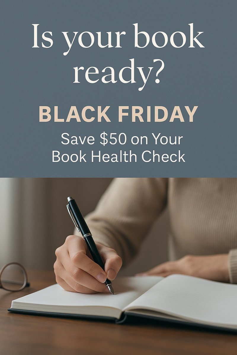 Are you working on a manuscript and wondering: Is it ready? That's is where we come in. Our Book Health Check offers insights from editorial and developmental perspectives. Fiction and non-fiction. Learn more at VendelaPublishing.com and use the code: BF-25 for $50 off