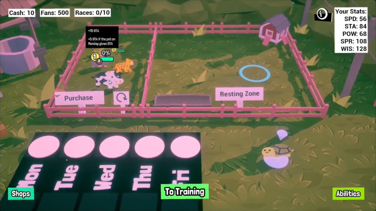 Unscr1ptedL0g1c's tweet image. Made some UI updates to my Super Auto Pets meets Umamusume game

#UnrealEngine5 #gamedev #AutoPetRacers