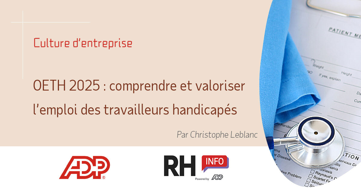 RHinfo's tweet image. 🆕 #OETH 2025 : contrainte ou vrai levier d’inclusion ?
Bien pilotée, l’obligation d’employer 6 % de travailleurs handicapés devient un atout : RQTH déclarées, #MarqueEmployeur renforcée 💡🤝
Engagé sur le handicap ♿ ? Par Christophe Leblanc ➡ swll.to/bRF3p