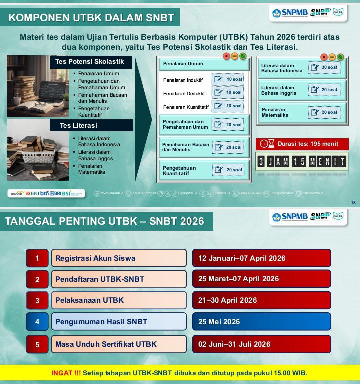 INFO SNBP & SNBT 2026 tweet media