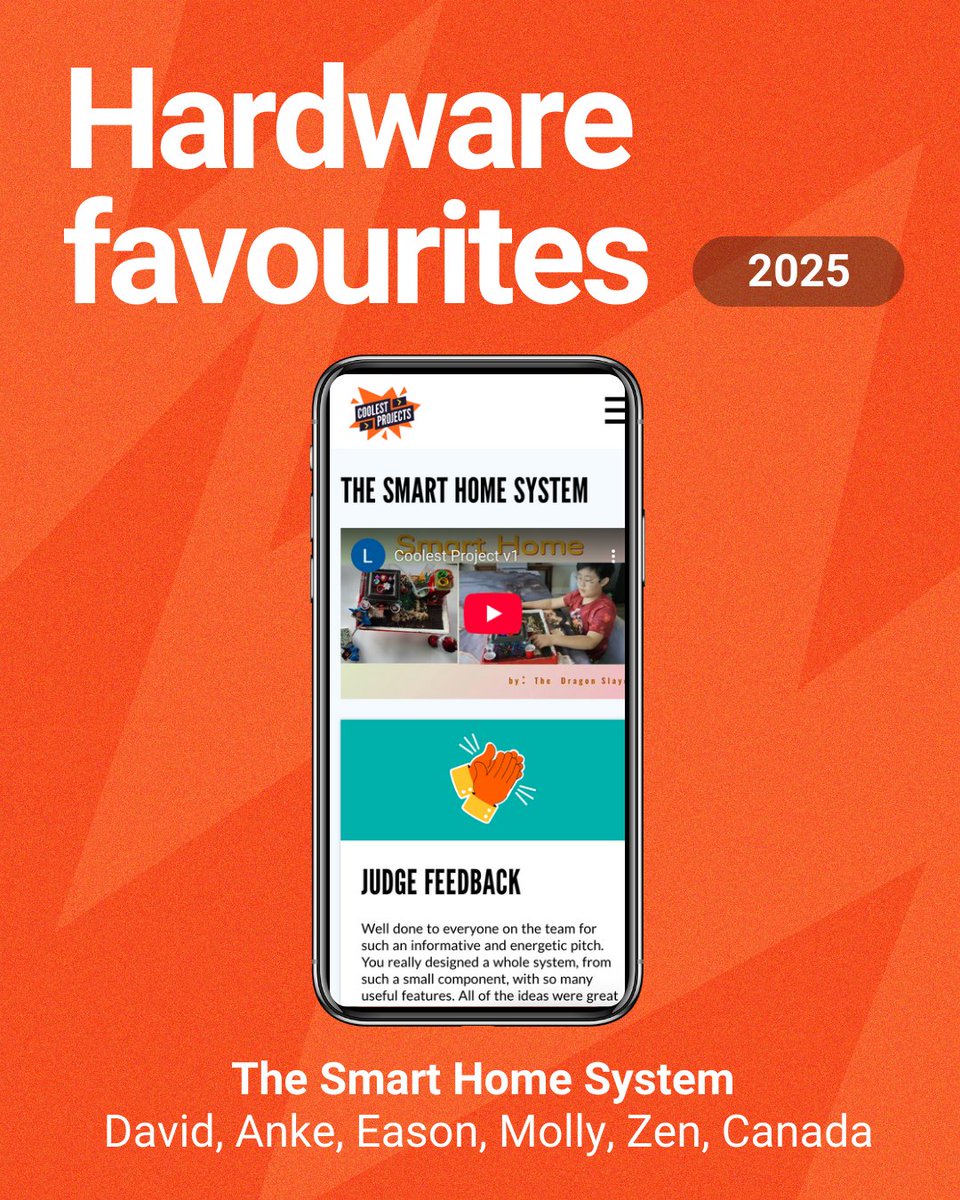 RaspberryPi_org's tweet image. This year’s #CoolestProjects highlighted amazing hardware builds from young makers! ⚙️🌍✨ Check out the judges’ favorites 👉 #KidsWhoCode #Hardware #TechForGood #YoungEngineers #STEM