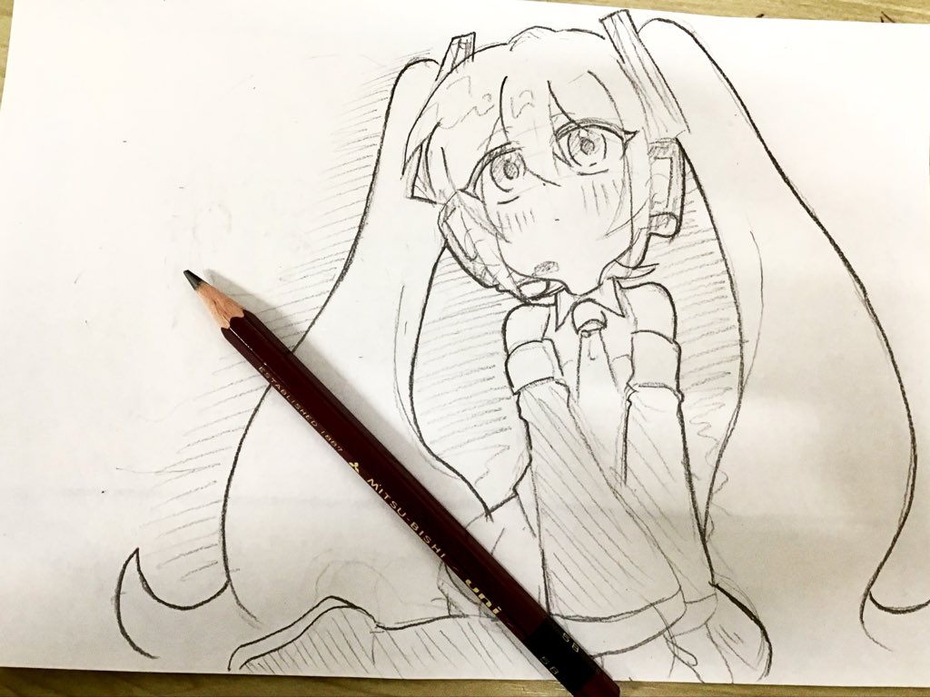 MIRASI3939's tweet photo. #初音ミク らくがき_✍ https://t.co/WD4QyhgwER