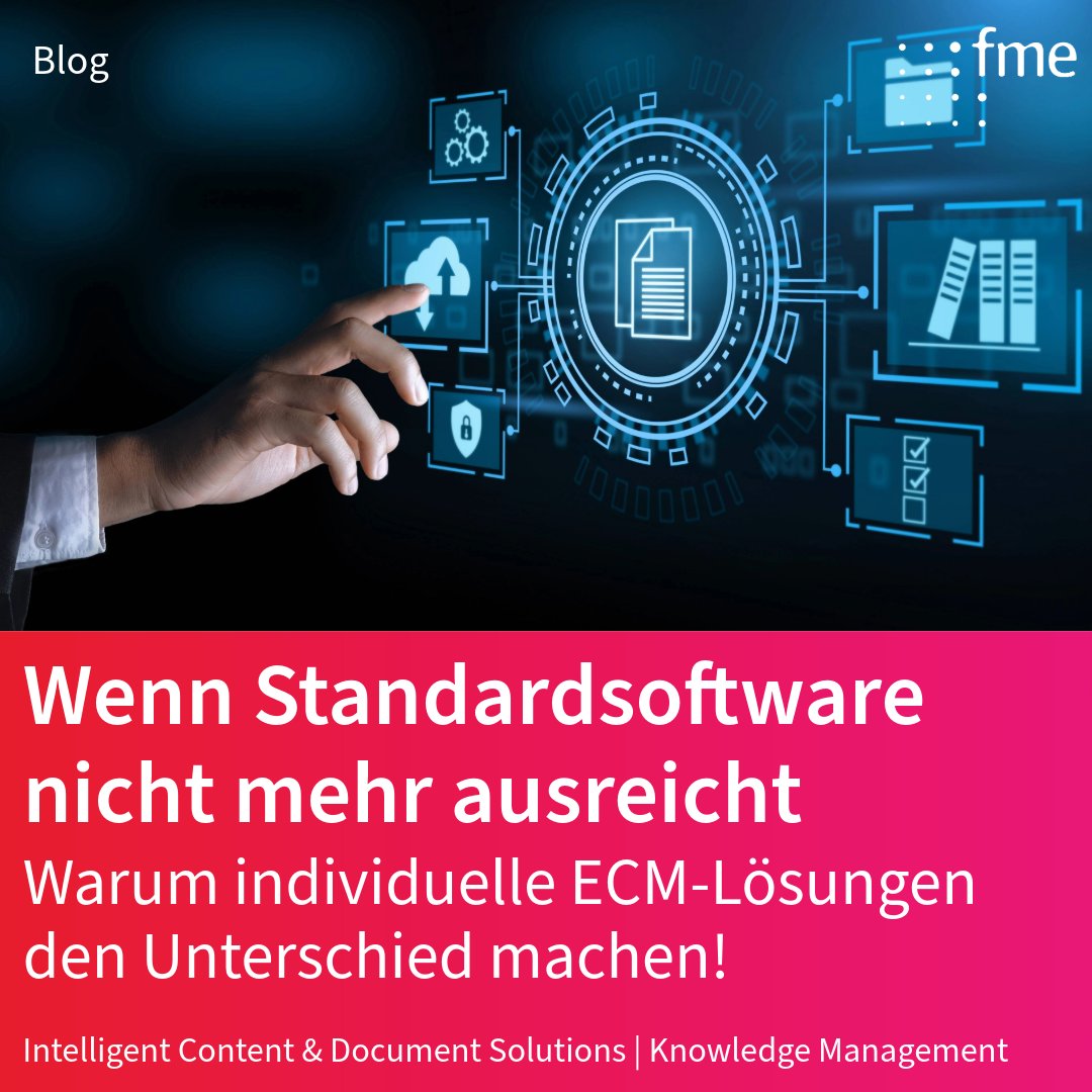 Moderne #ECM-Anforderungen werden immer komplexer. Standardlösungen kommen dabei oft an ihre Grenzen. Individuelle ECM-Lösungen passen sich besser an, erleichtern den Arbeitsalltag und steigern die Effizienz.

Mehr im Blog: eu1.hubs.ly/H0q1zd20