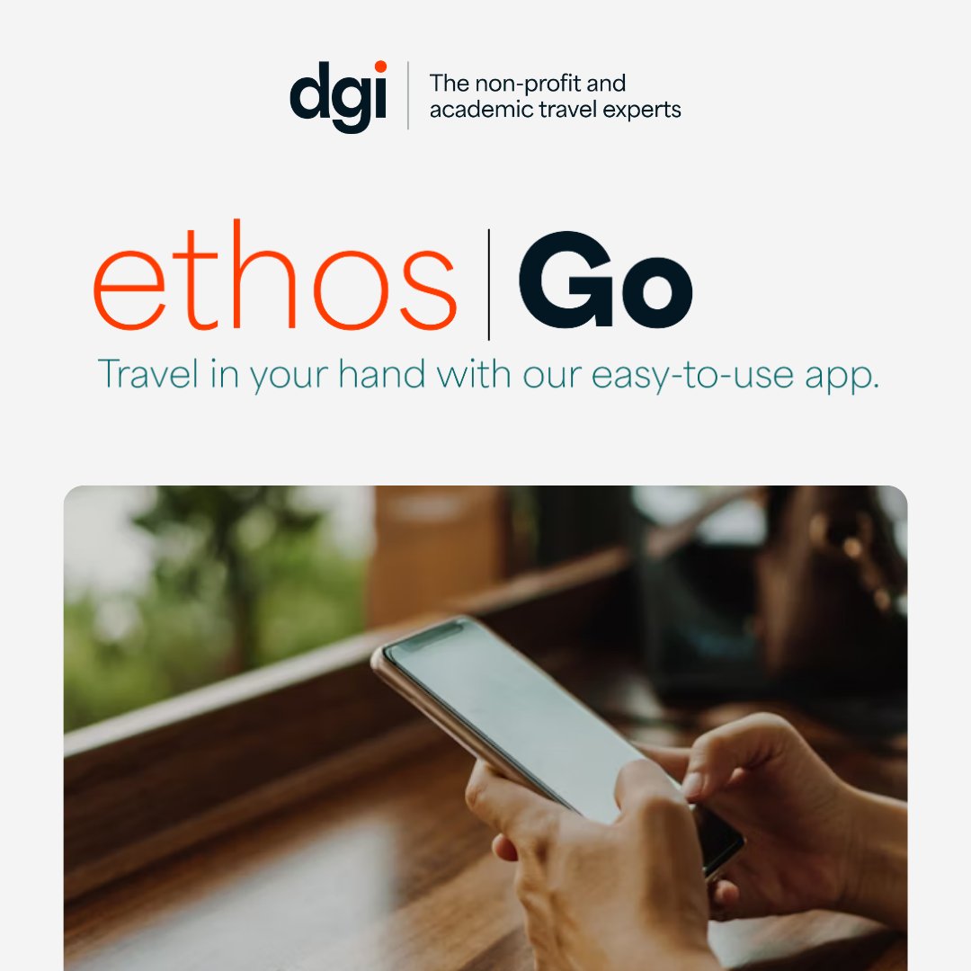 ethosGo is the ideal app for business travellers on the move. Book, manage, and adjust trips straight from your phone, with real-time updates and easy access to all travel details. 

More: ow.ly/U4xA50XwMUY

#DGI #TravelTech