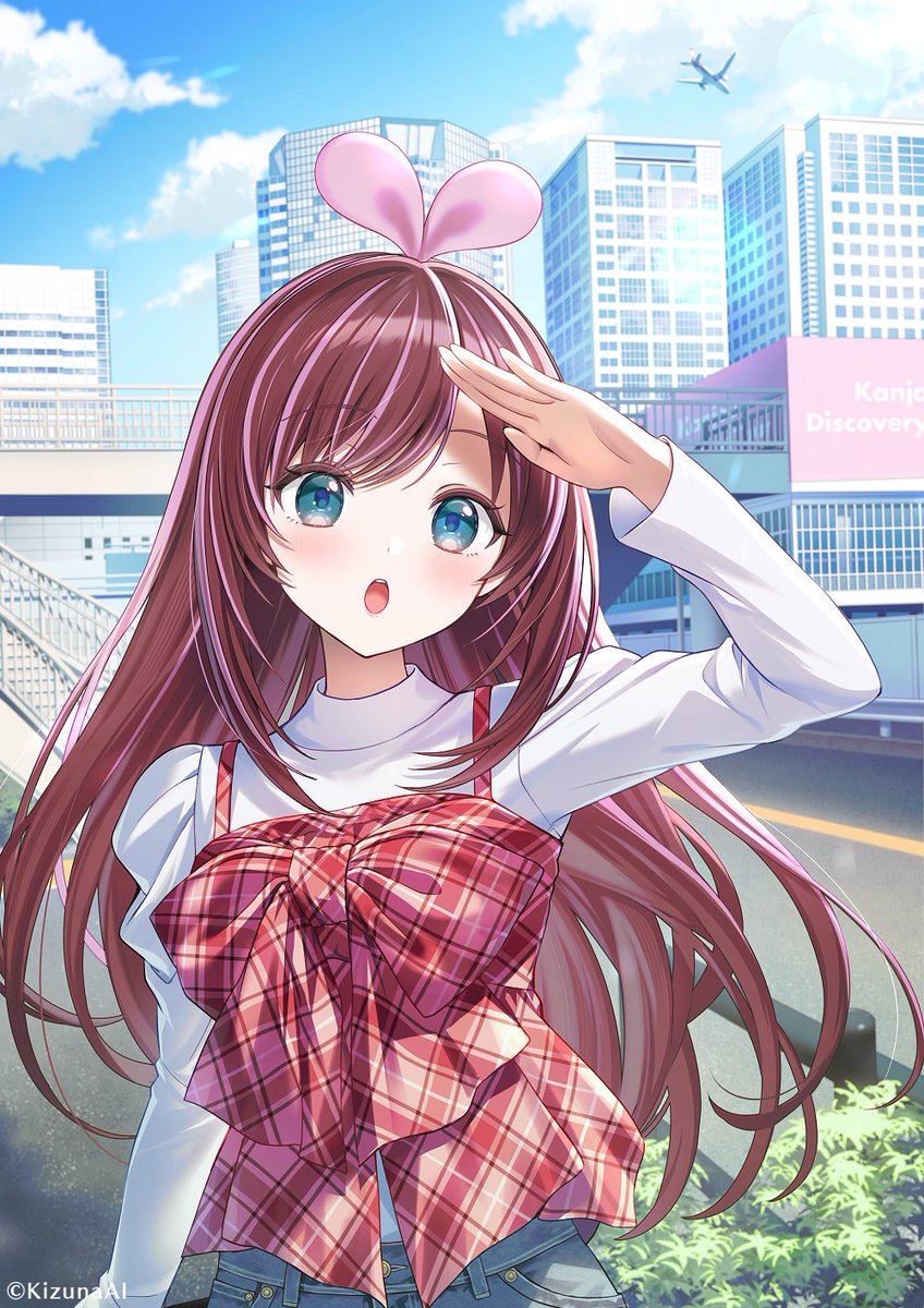 山手線環状運転100周年 × KizunaAI
「Kanjou Discovery Tour」にて品川駅のコラボビジュアルを担当させていただきました🎀
私服アレンジ楽しかったです！