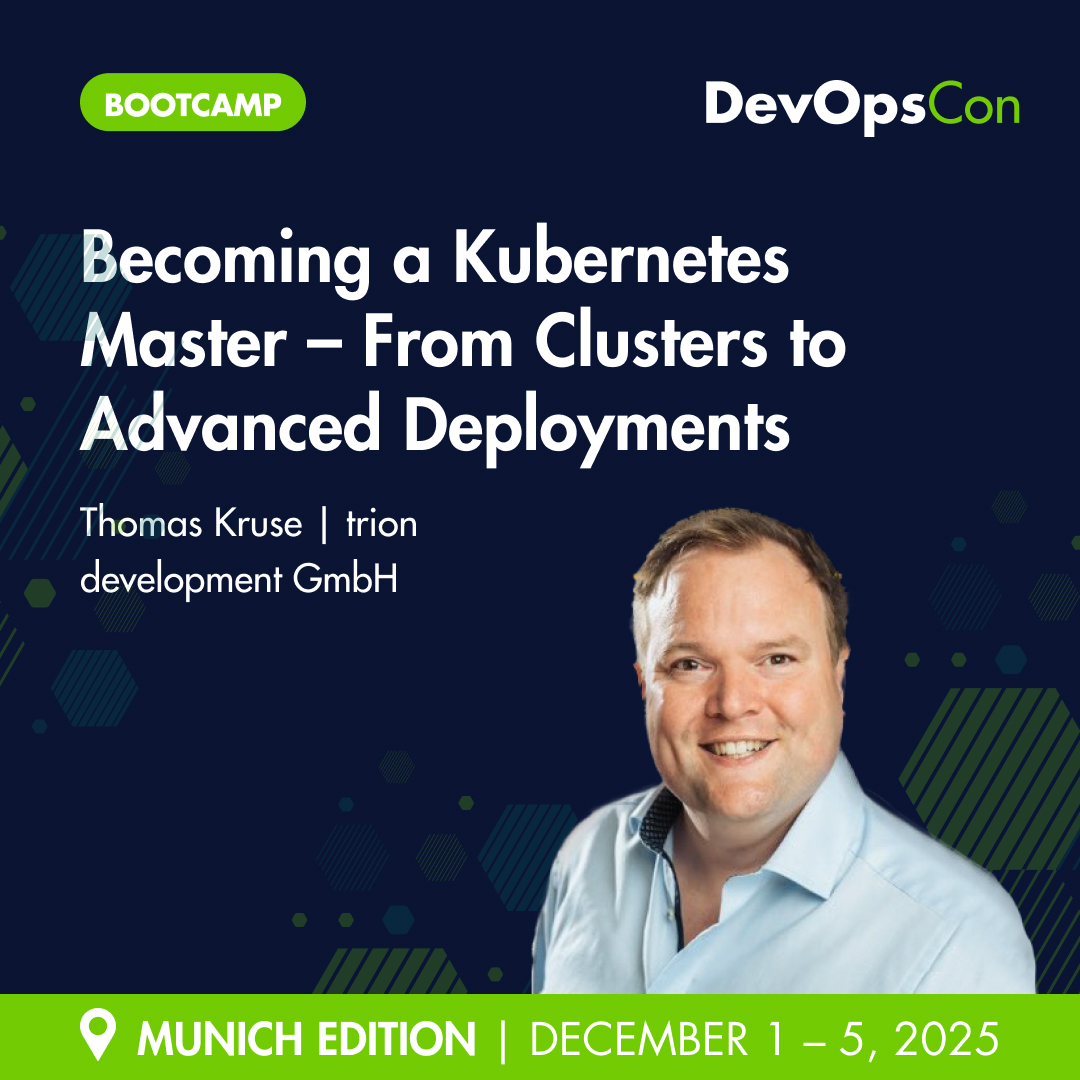 devops_con's tweet image. 🔥 Only 3 days left — DevOpsCon Munich starts on Monday!

Boost your skills with these 3 #bootcamps:

• #Kubernetes Beginner→Master — Thomas Kruse
• Advanced Kubernetes — Erkan Yanar
• #WebSecurity Bootcamp — Martina Kraus

📍 Munich | Dec 1–5, 2025

🎟️ Tickets:…