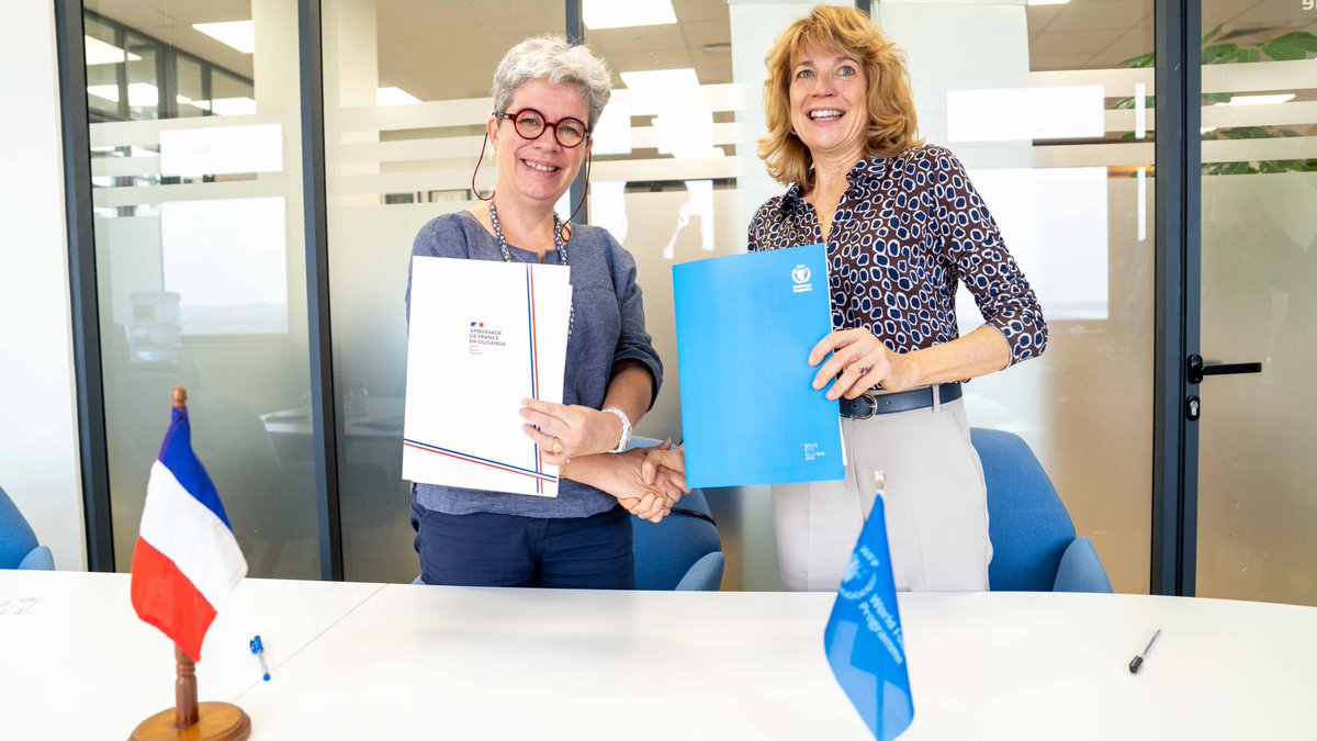 WFP_Uganda's tweet image. 🇫🇷🇺🇬 A vital partnership for Uganda's most vulnerable.

Today, France's Ambassador Virginie Leroy @VLJMLeroy and WFP Country Director Lauren Landis @LaurenLandis1 announced France's €2M contribution to WFP to reach over 70,000 people in 2026. This contribution will provide…